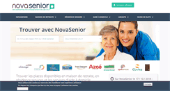 Desktop Screenshot of novasenior.com